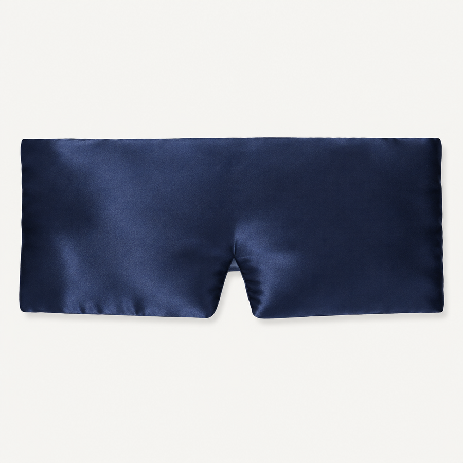 Masque 3D Solia en soie bleu nuit