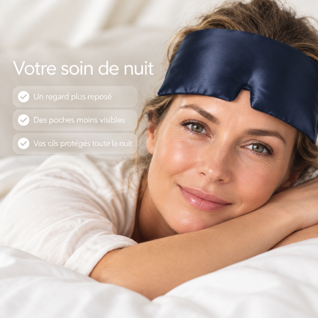 Votre soin de nuit : regard plus reposé, poches moins visibles, cils protégés
